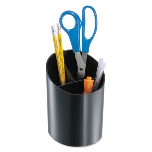 Universal UNV08108 Cup,big Pencil Holder,bk