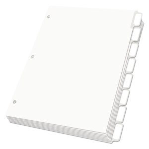 Tops OXF 11314 Tops Oxford Self-stick 3-hole Custom Divider Tabs - Pri