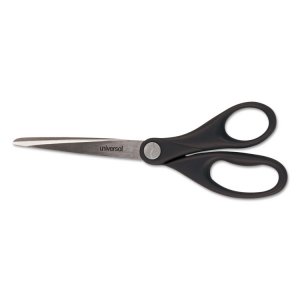 Universal UNV92010 Scissors,econ,8,bent,ss