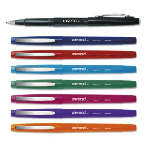 Universal UNV50502 Pen,porous Liqd.rball,bk