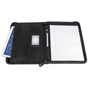 Universal UNV32665 Padholder,tablet,zip,bk