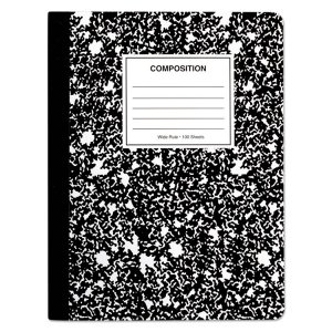 Universal UNV20936 Notebook,comp,wide,6pk,bk