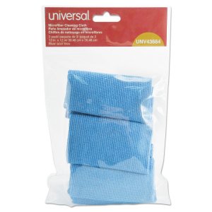 Universal UNV43664 Wipes,cloth,mcrfbr,3pk,be