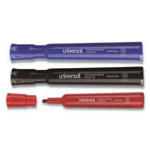 Universal UNV07050 Marker,perm,chsl,36pk,bk