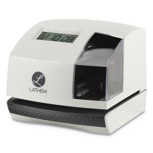 Lathem LTH 100E 100e Electronic Time Clock - Biometric - Digital - Tim