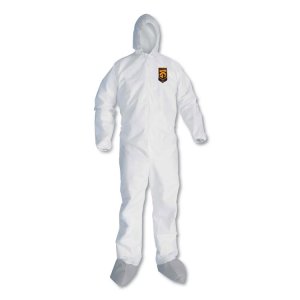 Kimberly 41505 Coverall,a45,hooded,l,wh