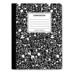 Universal UNV20957 Notebook,comp,quad,6pk,bk