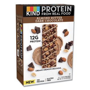 Kind KND 26036 Kind Protein Bars - Trans Fat Free, Low Sodium, Gluten-