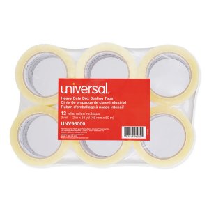 Universal UNV93000 Tape,2x55yd,3mil,6pk,cr