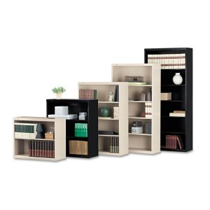 Tennsco B-78-BLK Bookcase,stl,6 Shf,78h,bk