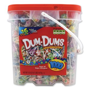 Spangler 75 Candy,dum Dums,1000ct Bck