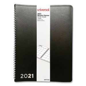 Universal 71001 Planner,mnthly,bk