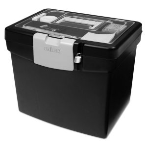 Storex STX 61504U01C Portable File Storage Box With Xl Lid - External 