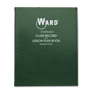 The HUB 91016 Ward 9-week Record6 Period Lesson Plan Book - Wire Bound