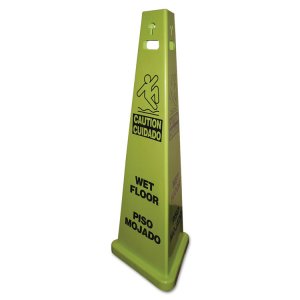 Impact 9140 Sign,safety,3 Sided,ylgn