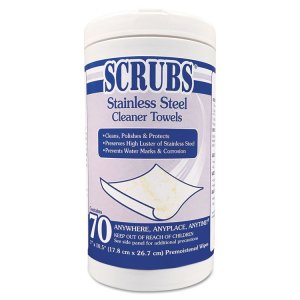 Itw ITW 91930 Scrubs Stainless Steel Cleaner Wipes - Towel - Citrus Sc