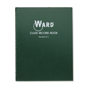 The HUB 910L Ward Teacher's 9-10 Week Class Record Book - Wire Bound -