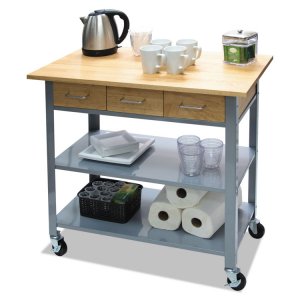 Vertiflex VRT VF53039 Vertiflex Countertop Serving Cart - Solid Wood -