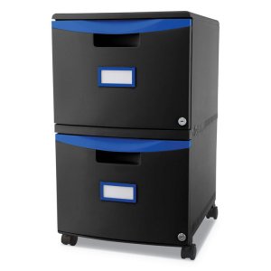 Storex STX 61315U01C 2-drawer Mobile File Cabinet - 18.3 X 14.8 X 26 -