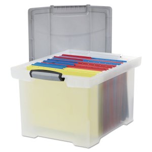 Storex 61543U01C File,ltrlgl,tote,bk