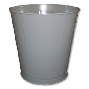 Impact IMP 1302-3 Wastebasket,28qt,mt,gy