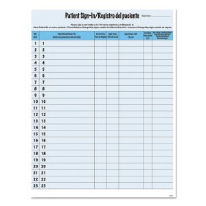 Tabbies TAB 14541 Patient Sign-in Label Forms - Letter - 8 12 X 11 She