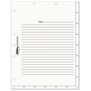 Tabbies TAB 54520 Medical Chart Index Divider Sheets - Blank Tab(s) - 