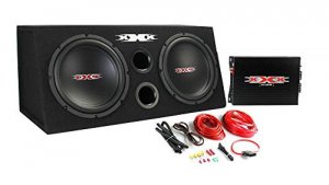 Audiopipe XBX1000B Xxx Bass Pkg.dual 10 Wamp + Amp Kit. Black Woofers