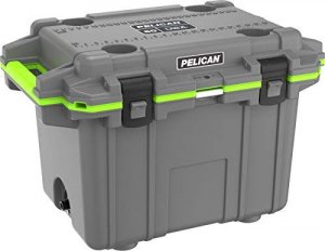 Pelican 50Q-1-DKGRYEGRN 50qt Elite Cooler Dkgry Grn