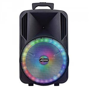 Axess PABT6031 15 Bluetooth Party Speaker With Round Brilliant Led Lig