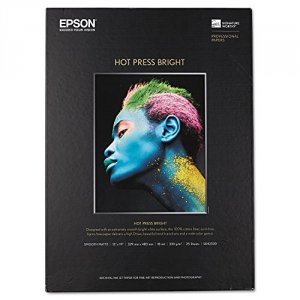 Epson S042330 Hot Press Bright 13 X 19 25 Shts