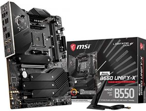 Msi B550UNIFYX Mb Meg B550 Unify-x Am4 B550 64gb Ddr4 Pcie Atx Retail