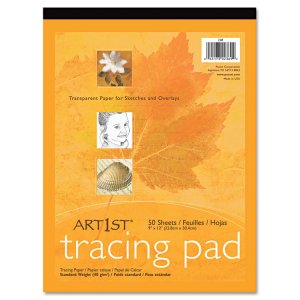 Pacon 2312 Ucreate Tracing Pad - 50 Sheets - Plain - 9 X 12 - White Pa