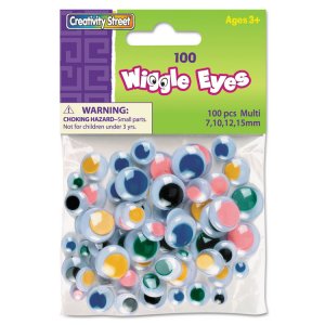 Pacon PAC 344602 Creativity Street 100-piece Assorted Size Wiggle Eyes