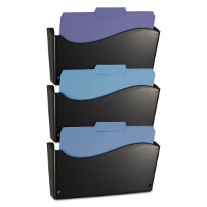 Officemate OIC22382 File,wall,3-pk,bk