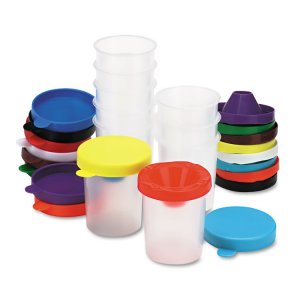 Pacon PAC 5100 Creativity Street No-spill Paint Cups Assortment - 1  S