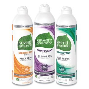 Seventh 22981EA Disinfectant Cleaner - Spray - 13.9 Fl Oz (0.4 Quart) 