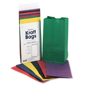 Pacon PAC 72140 Rainbow Kraft Bag - Art Project, Craft Project, Bag, H