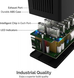 Micropac AX-TPCS Charge Up To 10 Usb Devices Simultaneously From One W