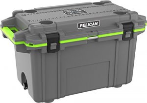 Pelican 70Q1DKGRYEGRN 70qt Elite Cooler Dkgry Grn