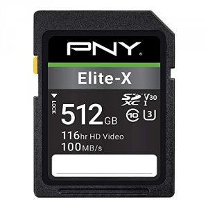 Pny P-SD512U3100EX-GE Pny Mf P-sd512u3100ex-ge 512gb Elite-x Class 10 