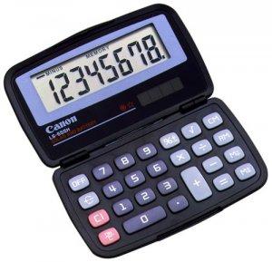 Canon 4009A006 Ls555h Wallet Calculator - Hard Shell Cover, Auto Power