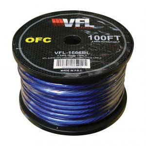 American VFL1666BL Vfl 4 Gauge Power Wire Ofc 100 Ft. Roll Black