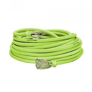 Flexzilla FZ512830 Pro 50ft Lighted Outdoor Extension Cord, 123 Awg