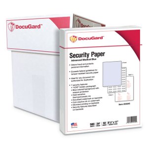 Paris PRB 04541 Docugard Standard Security Paper For Printing Prescrip