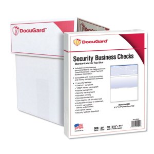 Paris PRB 04509 Docugard Security Blue Marble Business Checks With 11 