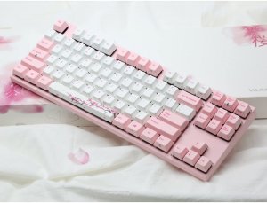 Varmilo VA87MW2P/PP88V Sakura Tkl Dye Sub Pbt Mechanical Keyboard - Mx