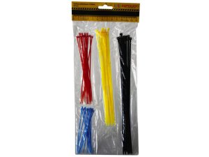 Bulk MT794 60 Piece Asst Colored Cable Ties