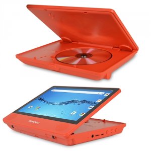 Digiland DL9003MK-RED Dl9003mk 2-in-1 Android Tablet + Dvd Player - Qu