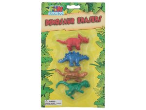 Bulk FB792 4 Pack Colorful Dinosaur Erasers